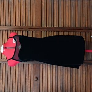 No Boundaries Black Mini Dress with Sheer Detail